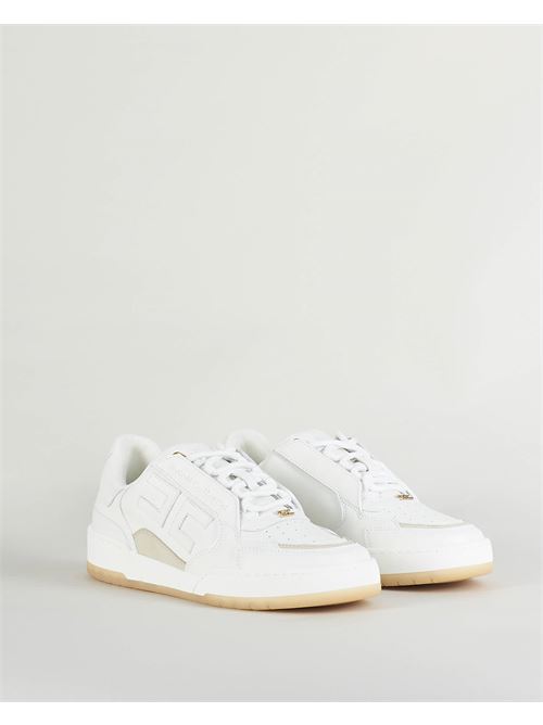 Leather sneakers with embroidered logo Elisabetta Franchi ELISABETTA FRANCHI | Sneakers | SA28G41E2360